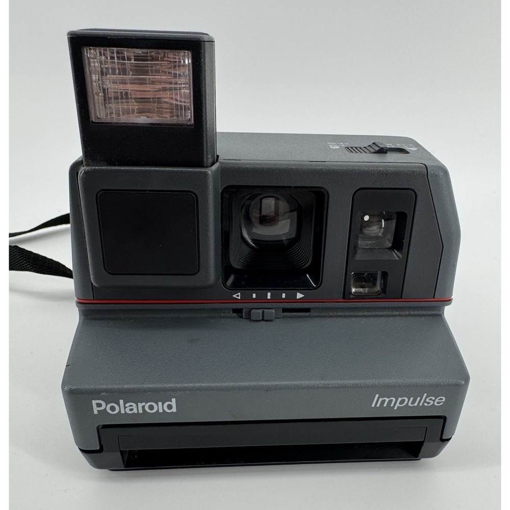 Vintage Polaroid Impulse 600 Instant Film Camera Grey Original Tested & Working